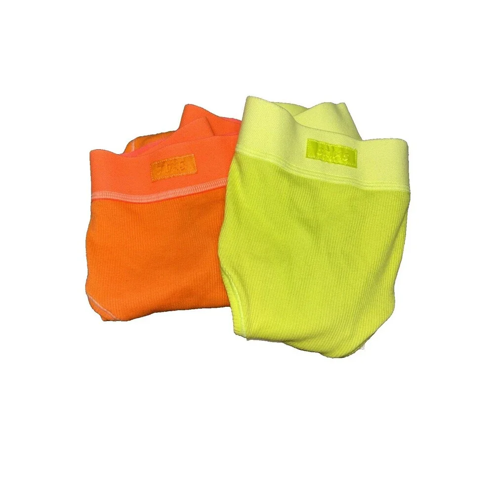 Skims Women High Waisted Underwear Set Of Two L New Stretch Sample Cotton Ribbed